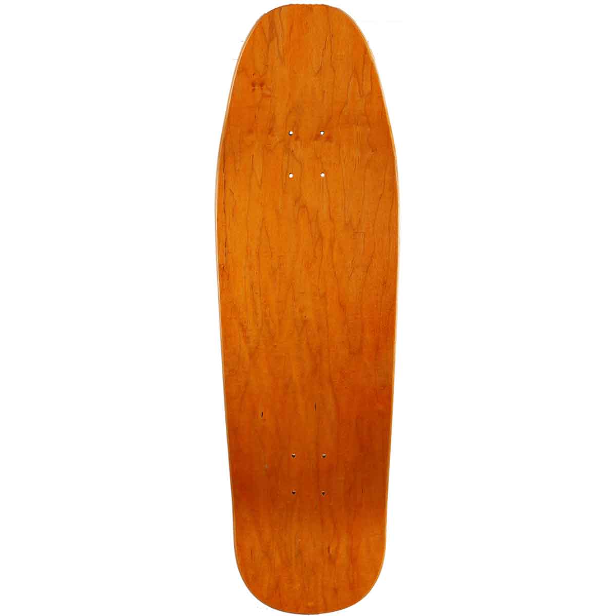 Poorhouse Shaped Skateboard Deck - Orange Stain 9.5x32 | SoCal
