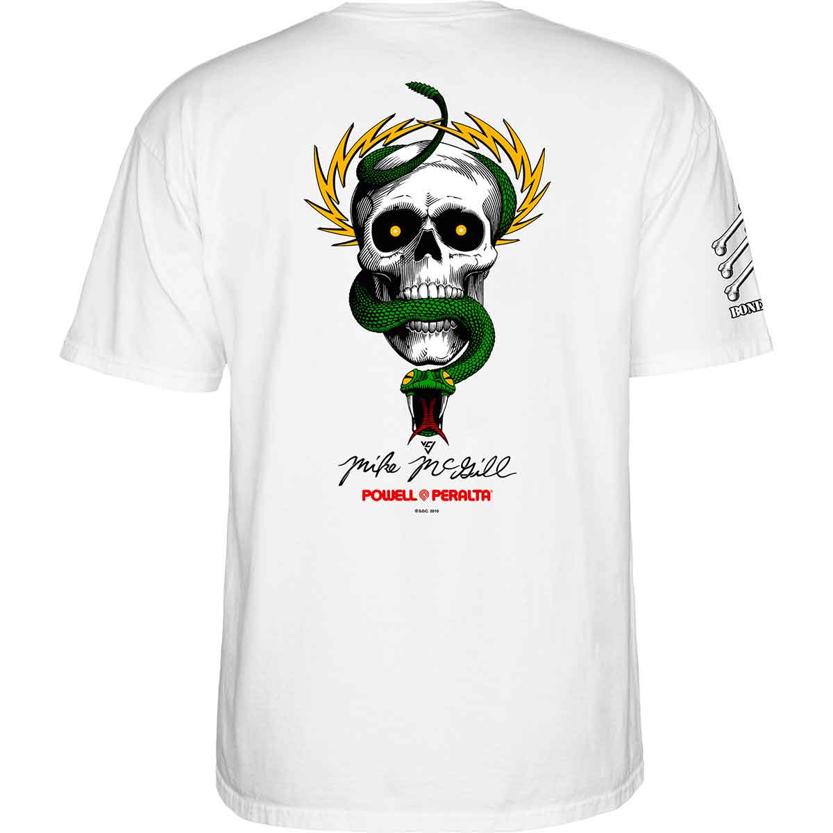 Powell Peralta Bones Brigade Series 17 Mike McGill T-Shirt - White 