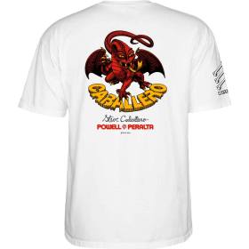 Powell Peralta Bones Brigade Series 17 Steve Caballero T-Shirt - White - PRE-ORDER