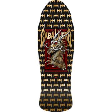 Powell Peralta Cab Street Re-Issue Skateboard Deck - Black/Gold
