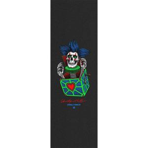 10.5x33 Powell Peralta Chris Hiett Skull Premium Printed Griptape - Black