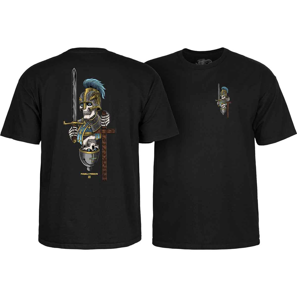 Powell Peralta Dan Corrigan Chess T-Shirt - Black | SoCal Skateshop