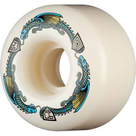 54mm x 34mm 97a Powell Peralta Dragon Formula Dragons V4 Symmetrical Wheels - White