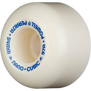 54mm x 36mm 97a Powell Peralta Dragon Formula Nano-Cubic Asymmetrical Wheels - White