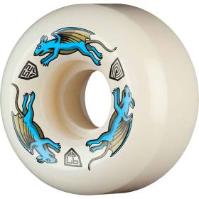 52mm x 30mm 97a Powell Peralta Dragon Formula Nano Rats AV5 Asymmetrical Wheels - White