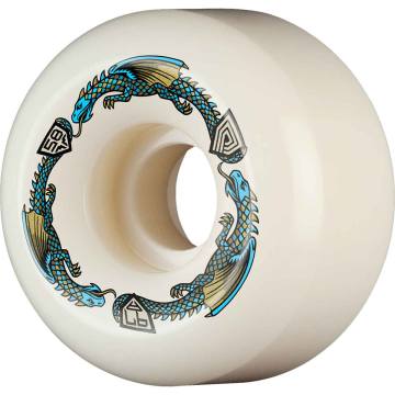 Roues De Skateboard Powell Peralta Dragon Formula Nano Rats V6 - Blanc 56mm, Dureté 93a
