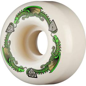 52mm x 31mm 88a Powell Peralta Dragon Formula V1 Symmetrical Wheels - White