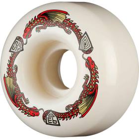 52mm x 31mm 93a Powell Peralta Dragon Formula V1 Symmetrical Wheels - White