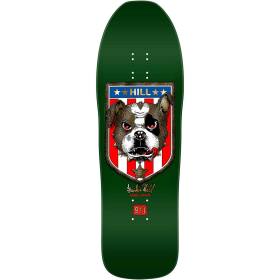 10x31.5 Powell Peralta Frankie Hill Bulldog Re-Issue Skateboard Deck - Green/Gold Foil PRE-ORDER