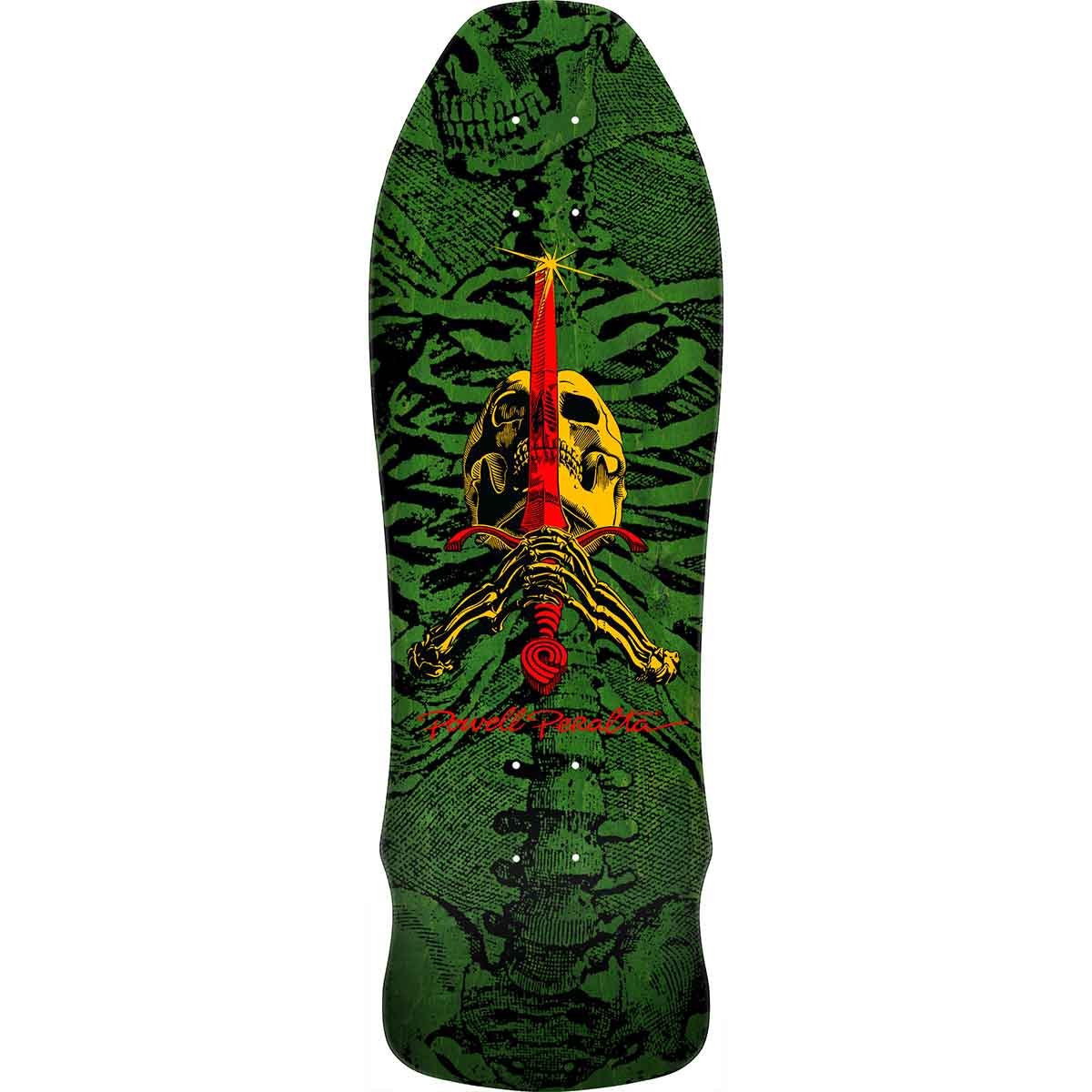 スケートボード Powell Peralta Geegah Skull and Sword Powell Peralta Geegah Skull & Sword Re-Issue Skateboard Deck