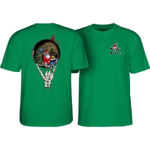 Powell Peralta Holiday 26 Reflection T-Shirt - Kelly Green - PRE-ORDER