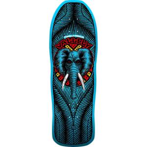 9.85x30 Powell Peralta Mike Vallely Elephant Re-Issue Skateboard Deck - Blue PRE-ORDER