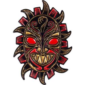 Powell Peralta Nicky Guerrero Mask Lapel Pin - Red/Metallic Gold