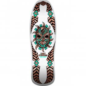 10x31.75 Powell Peralta Nicky Guerrero Mask Re-Issue Deck - White/Copper Foil - PRE-ORDER