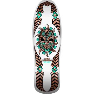 10x31.75 Powell Peralta Nicky Guerrero Mask Re-Issue Deck - White/Copper Foil - PRE-ORDER