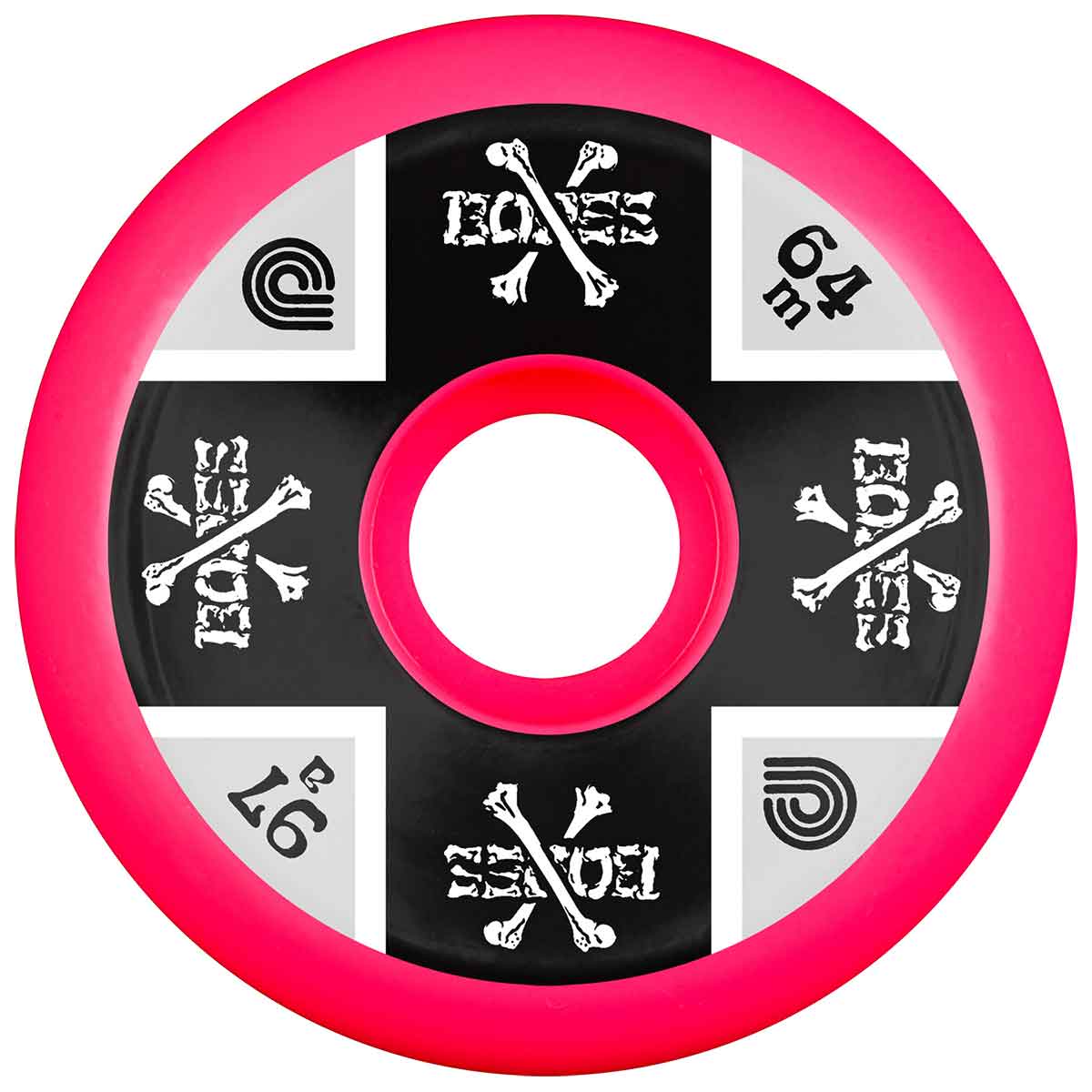 Powell Peralta OG Crossbones Re-Issue Skateboard Wheels - Pink