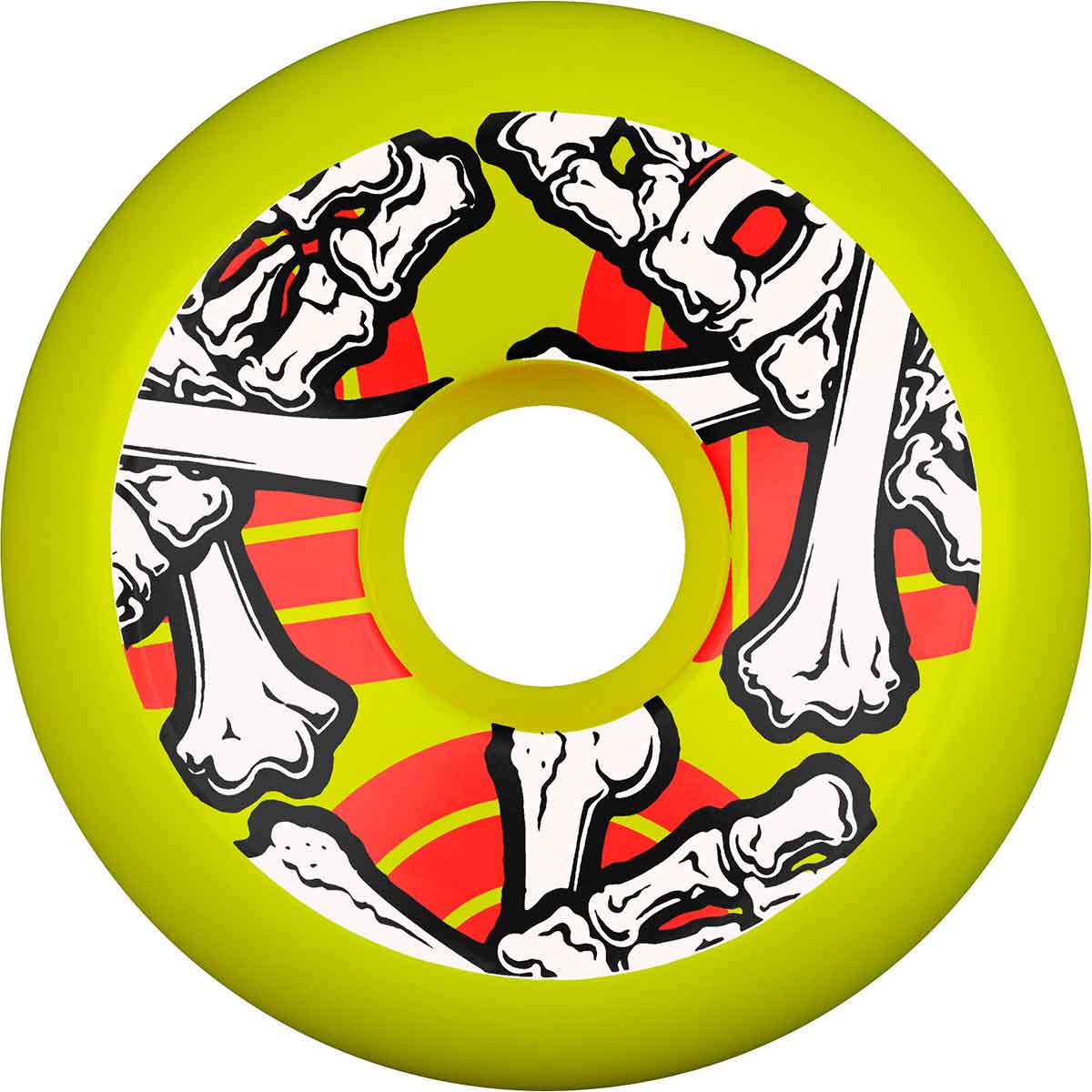 Powell Peralta OG Crossbones Re-Issue Skateboard Wheels - Yellow