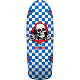 10x30 Powell Peralta OG Ripper Checker Re-Issue Deck - Blue Stain PRE-ORDER