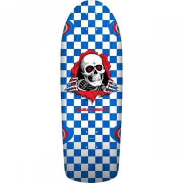 Powell Peralta OG Ripper Checker Re-Issue Skateboard Deck - Blue