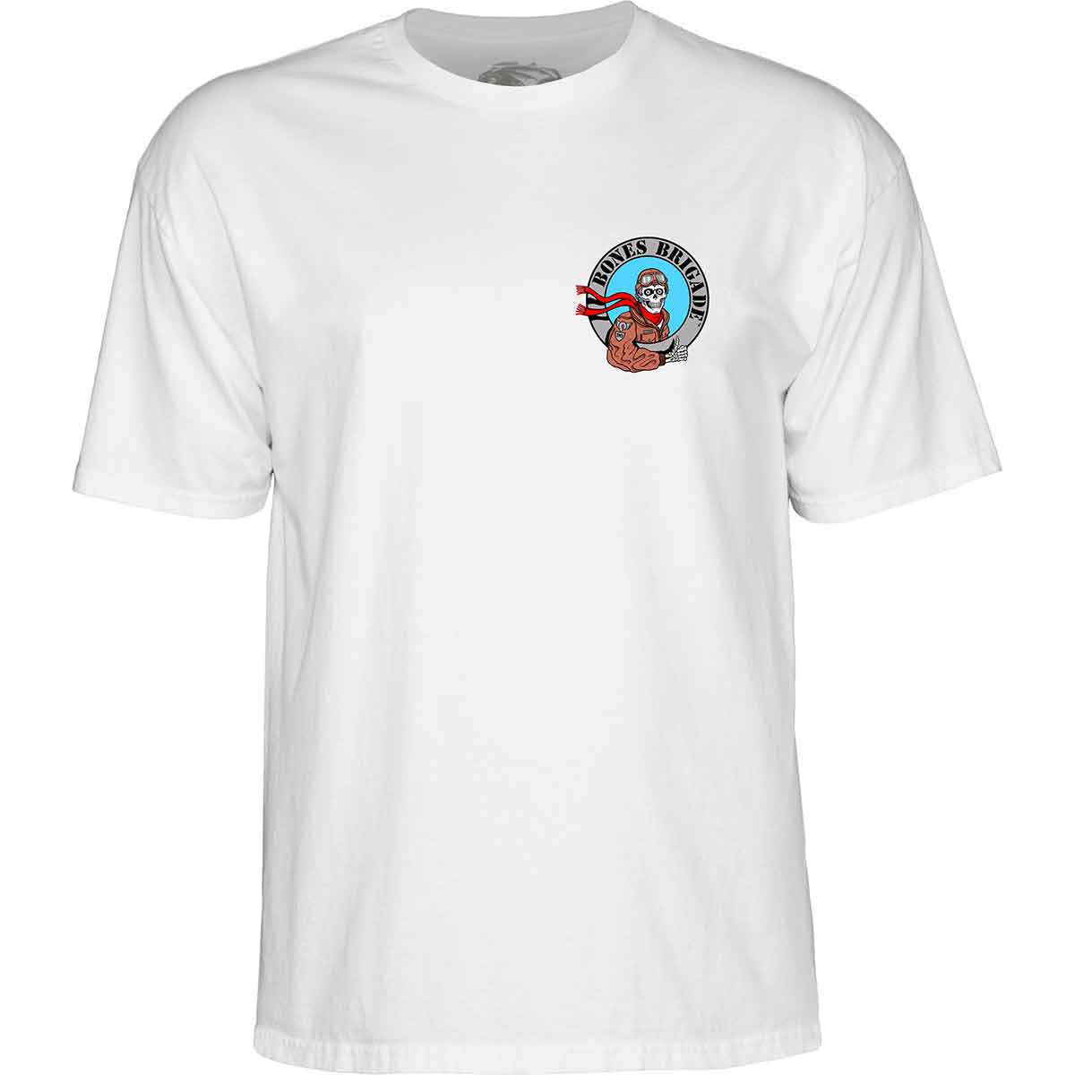 Powell Peralta Bones Brigade Pilot T-Shirt - White | SoCal Skateshop