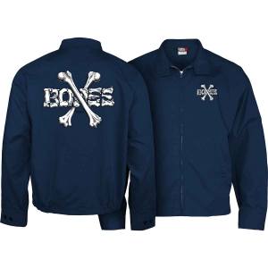 Powell Peralta Cross Bones Jacket - Navy Blue - PRE-ORDER
