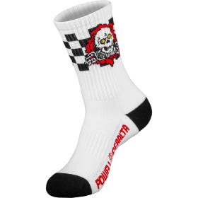 Powell Peralta Ripper Cotton Socks - Checker Stripes Red/Black