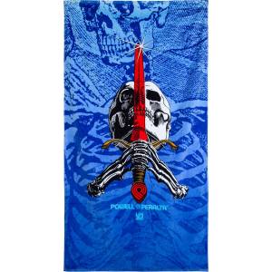Powell Peralta Skull & Sword Beach Towel - Blue Fade 33" x 67"