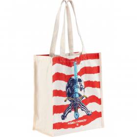 Powell Peralta Skull & Sword Canvas Shopping Bag 12" x 14"x 7" - PRE-ORDER