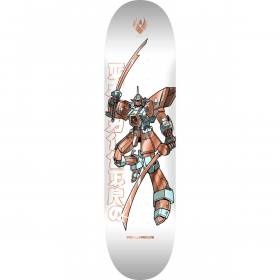 8.25x31.95 Powell Peralta Steve Caballero Gundam Flight 243 Deck - White/Copper