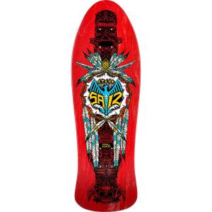 10x30.81 Powell Peralta Steve Saiz Totem Re-Issue Deck - Red - PRE-ORDER