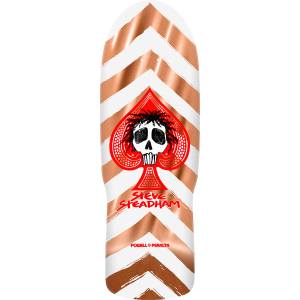 10x30.125 Powell Peralta Steve Steadham Skull & Spade Re-Issue Deck - Copper Foil - PRE-ORDER