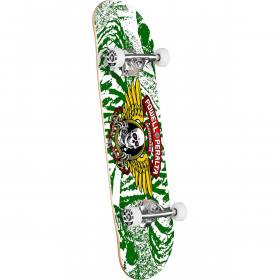 Powell Peralta Winged Ripper Birch Complete Skateboard - Green/White 7x28