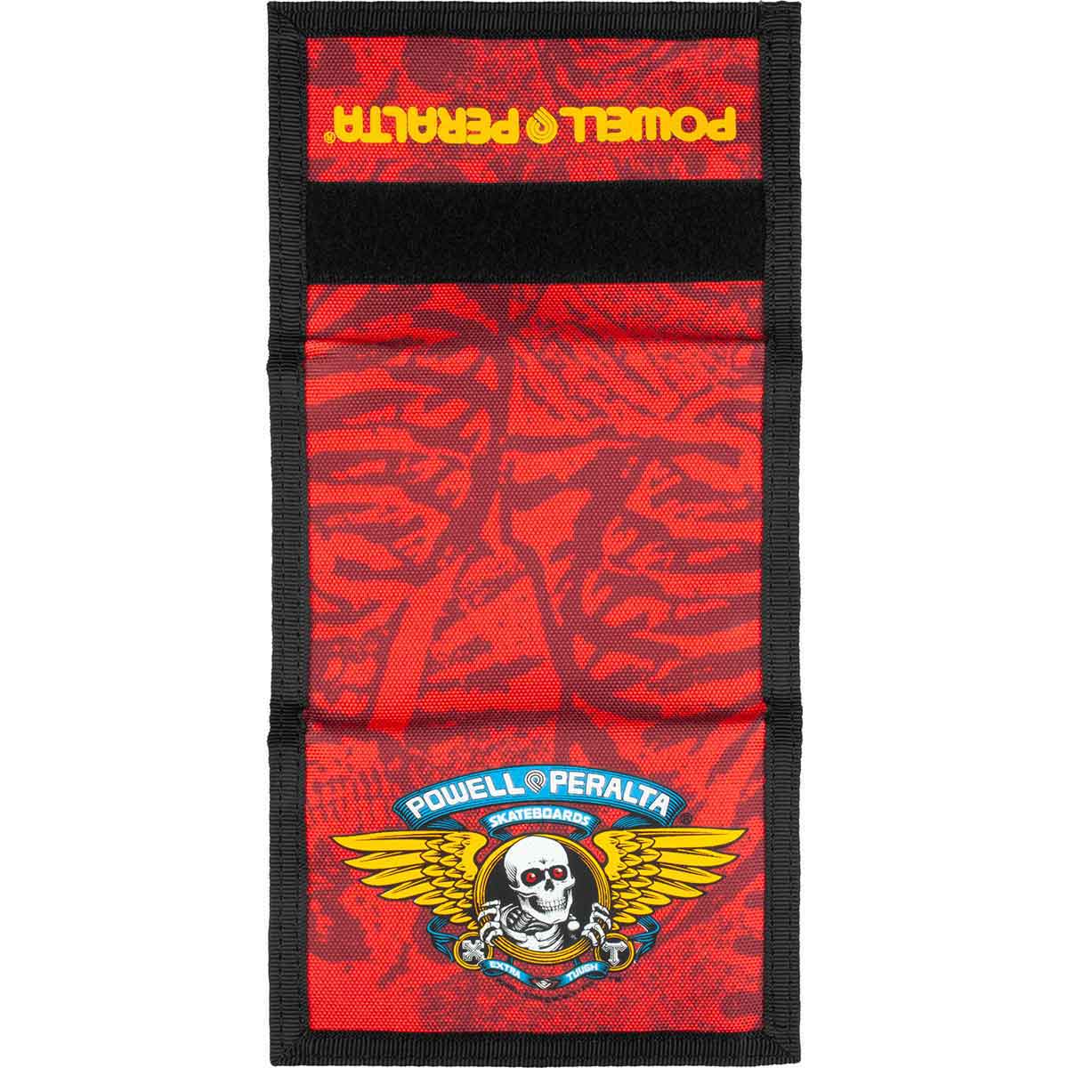 Powell Peralta Winged Ripper Trifold Velcro Wallet - Red/Black