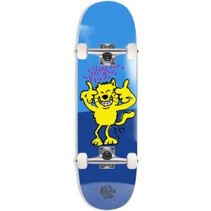 Push Chaos Cat 1st Push Mini Complete Skateboard - Blue 7.125x29