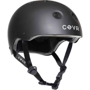 Push Covr Youth Skateboard Helmet - Matte Black