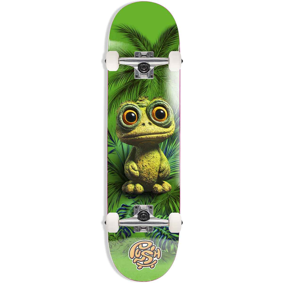 Push Mr Frog 1st Push Mini Complete Skateboard - Green 7x29