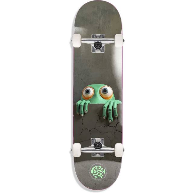 Push Peek Over Skateboard