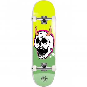 Push Skull Horn 1st Push Complete Skateboard - Lime Green 8x31.6