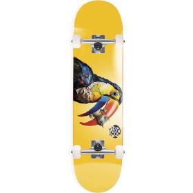 Push Toucan 1st Push Soft Top Mini Complete Skateboard - Fade Golden 7.25x29.2