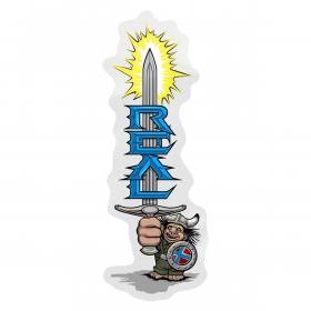 Real Skateboards Mighty Sticker - 5.5"