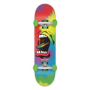 Santa Cruz Big Mouth Tie Dye Full Complete Skateboard - 8x31.25