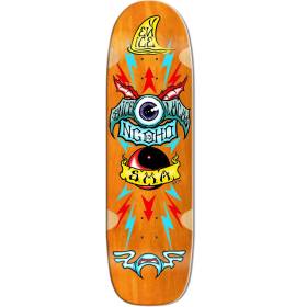 9.5x33.75 Santa Monica Airlines Pat Ngoho Re-Issue Shaped Deck -  Orange Stain
