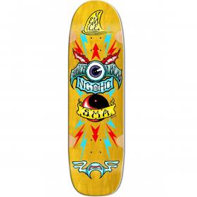 9.5x33.75 Santa Monica Airlines Pat Ngoho Re-Issue Shaped Deck -  Yellow Stain