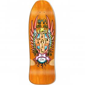 9.5x30 Santa Monica Airlines Paul Constanineau Re-Issue Shaped Deck -  Orange Stain