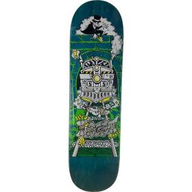 8.5x31.75 Schmitt Stix Allen Midgett Magic Train Pop Deck - Emerald Green Stain