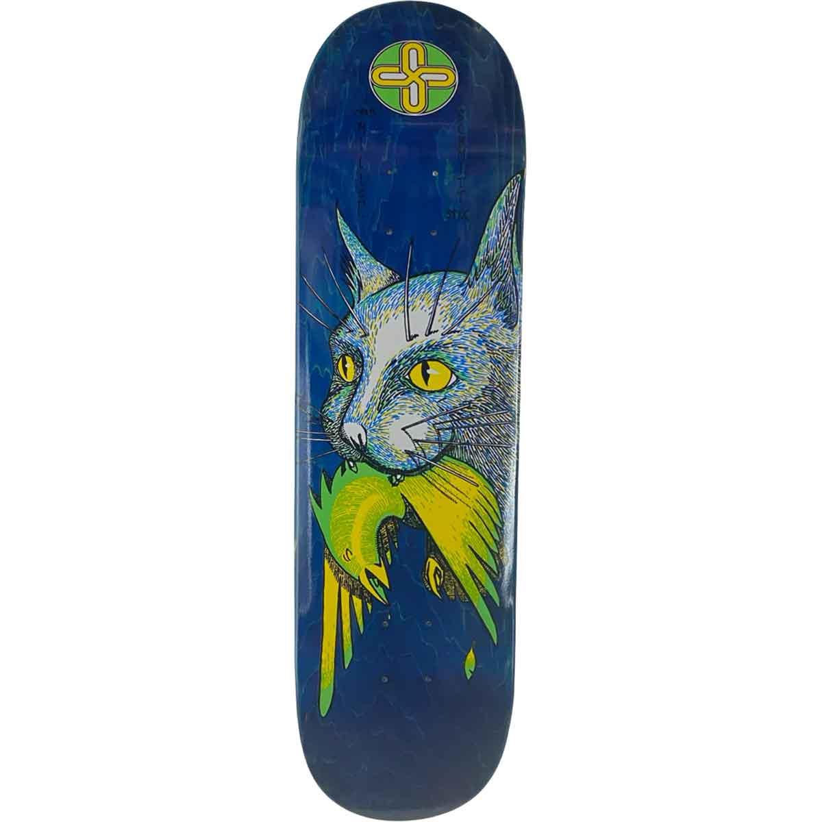 Schmitt Stix Chris Miller Bird In The Mouth Pop Deck - Blue Stain 8 ...