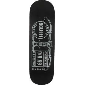 9x32.125 Scum Skates Bats Deck - Flat Black