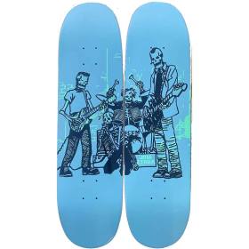 8.5x32.25 Scum Skates Jose Cerda 30th Anniversary Art Deck Set - Blue