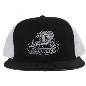 Scum Skates Sadlands Mesh Trucker Hat - Black/White