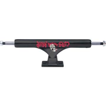 Slappy ST1 Hollow Wide Boys Skateboard Trucks - Silver/Black 11